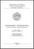 Cover for Matematika 1 - Mathematics I: Cvičení - Seminar